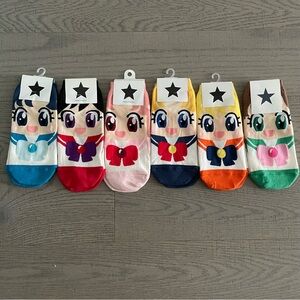 Brand new 6 pairs women’s SailorMoon ankle Socks